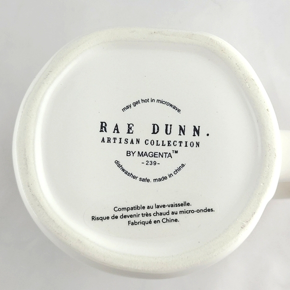 Rae Dunn Artisan  Double Sided White Mug Large Letters GRILL MASTER Grill BBQ - Picture 7 of 9